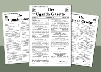 Thumbnail of the Uganda Gazette